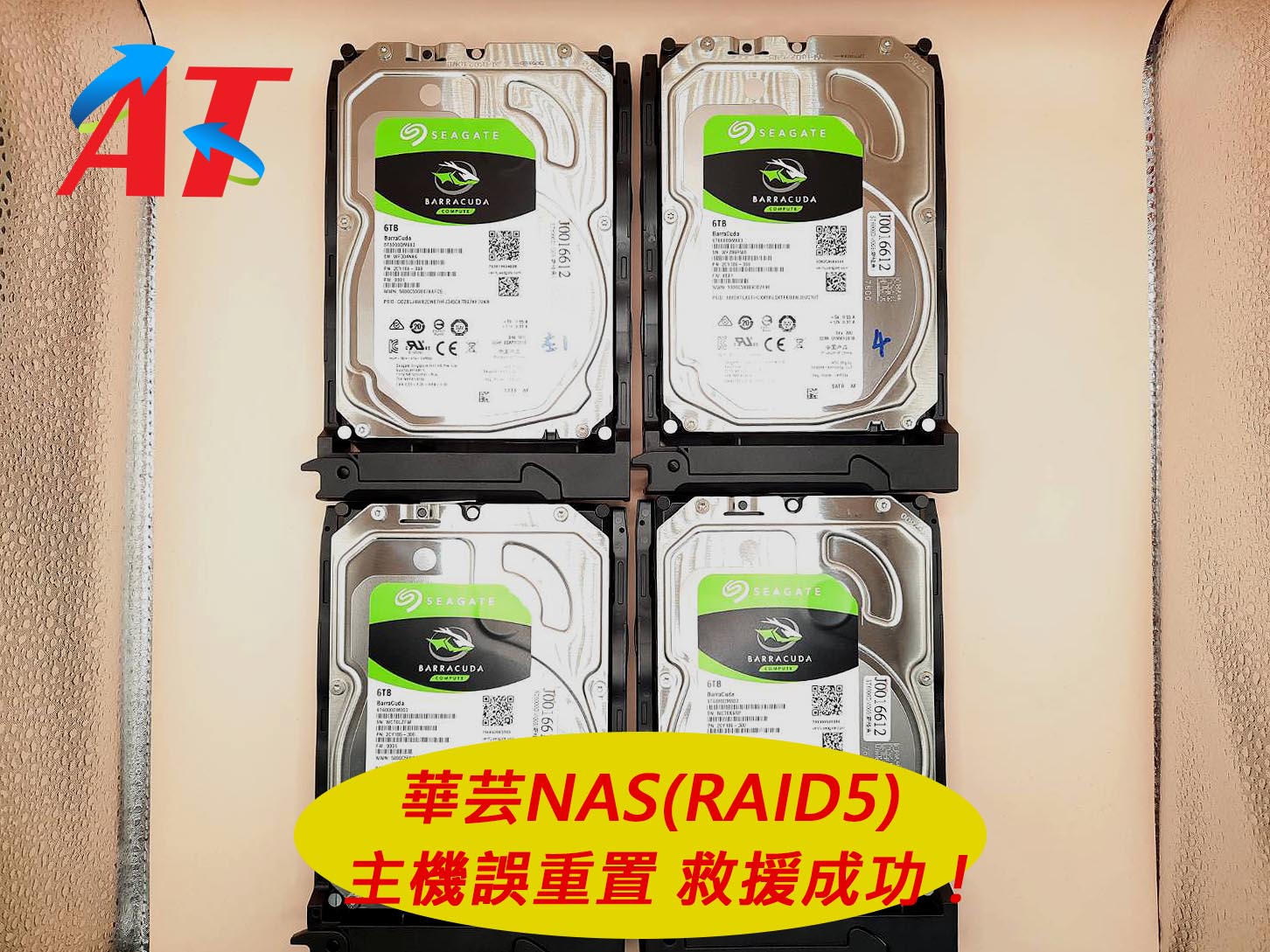 陳先生 華芸NAS(RAID5)主機重置資料遣失